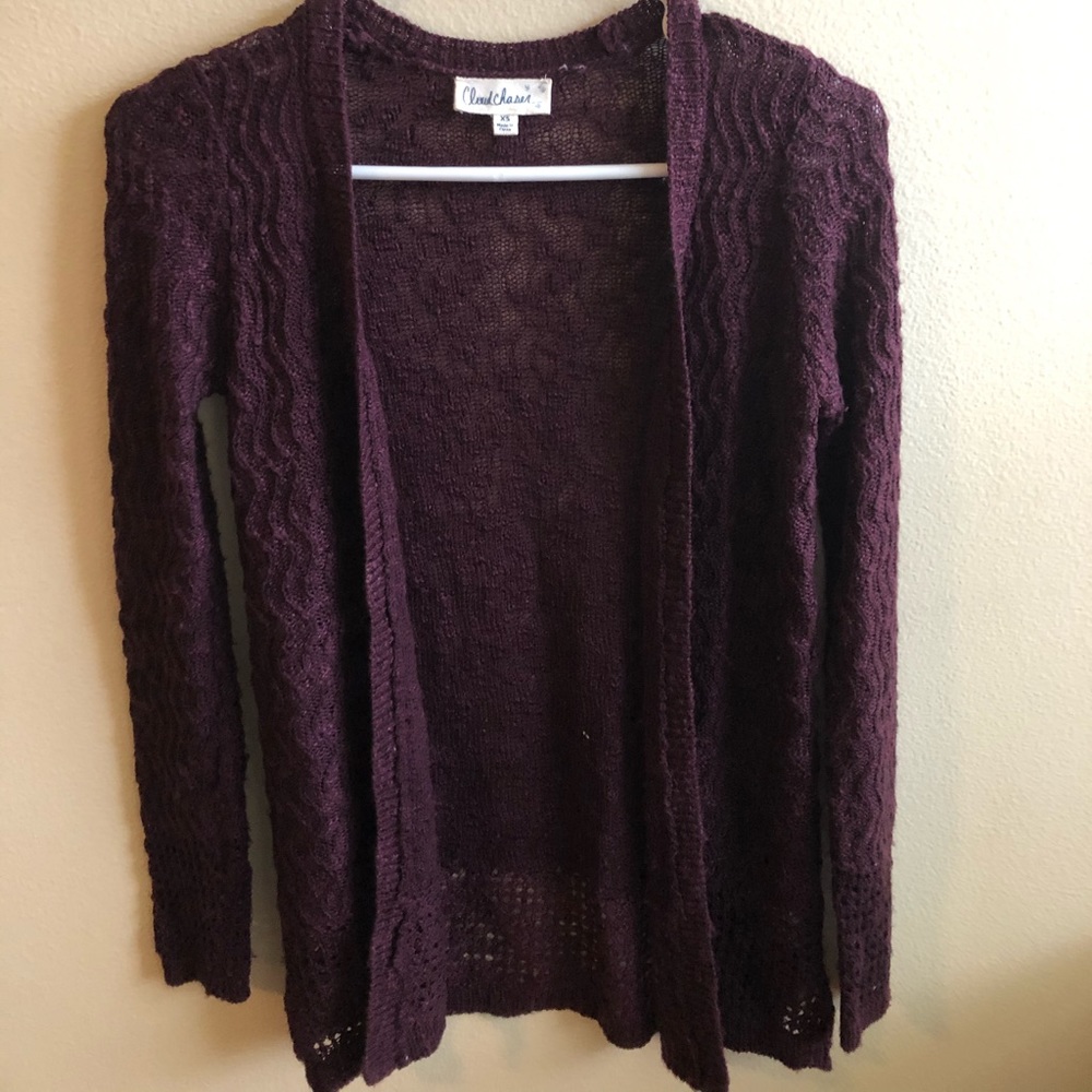 Maroon Cardigan